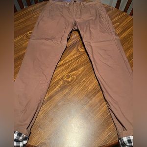 Men’s Bonobos Flannel Lined Chinos 33/32